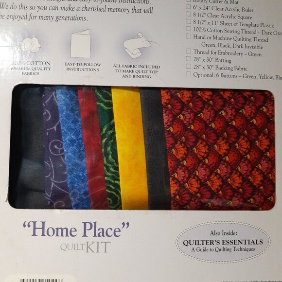 The Quilt Collection Quilt Kit Picture Quilt House Pattern 22"x 24" w/ Supplies - Picture 2 of 5